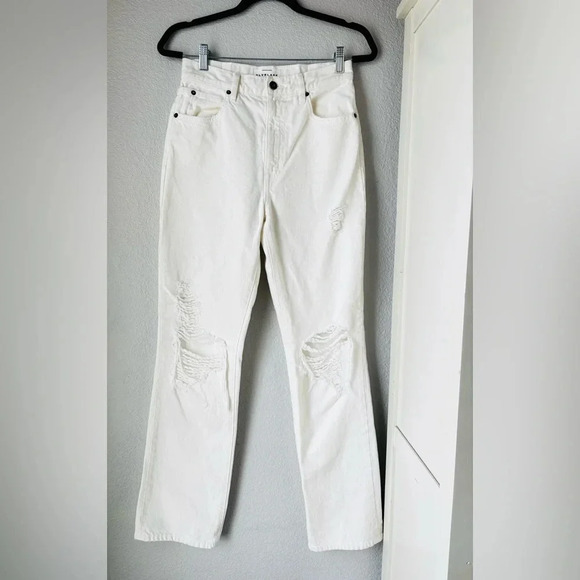 SLVRLAKE London White Destructed Jeans - Picture 4 of 15